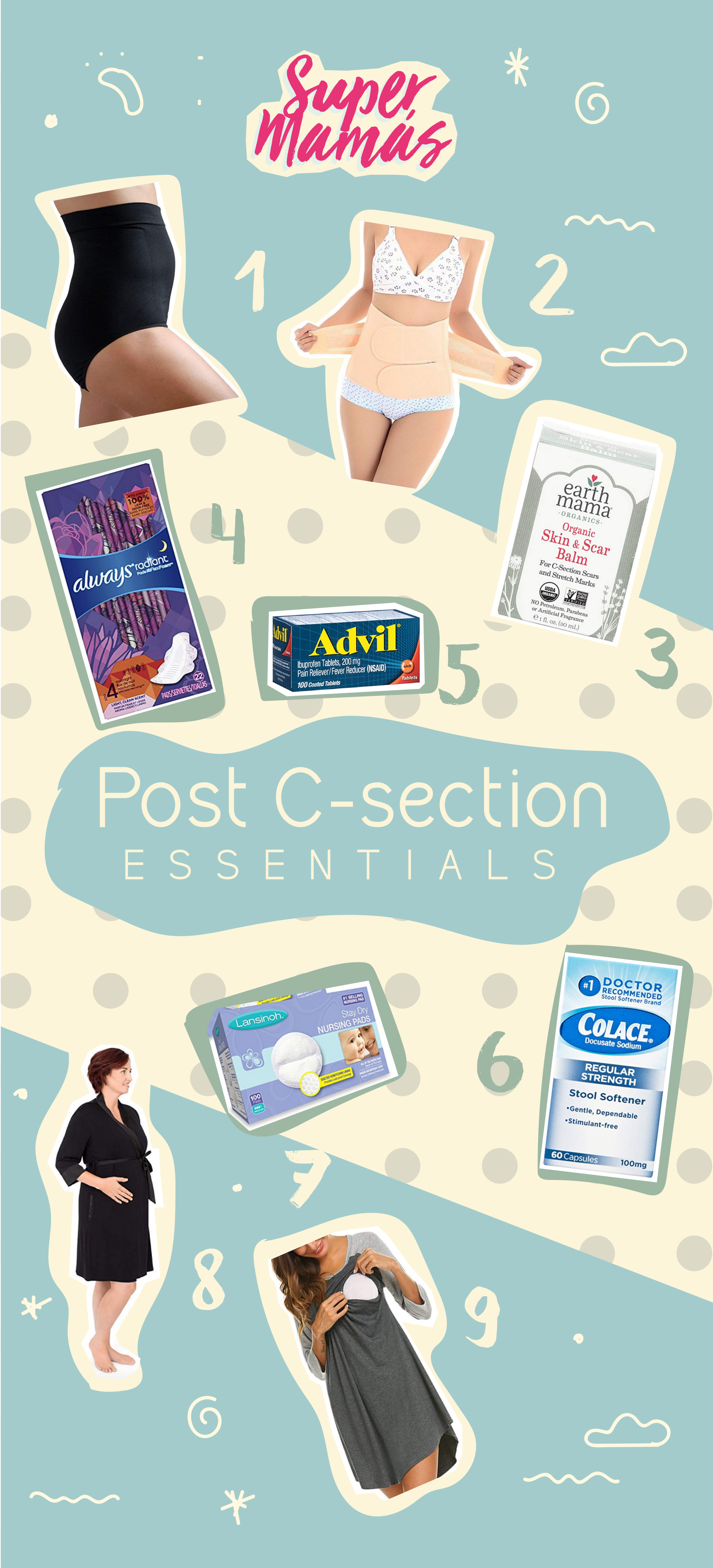 Post C-Section Essentials — Super Mamas