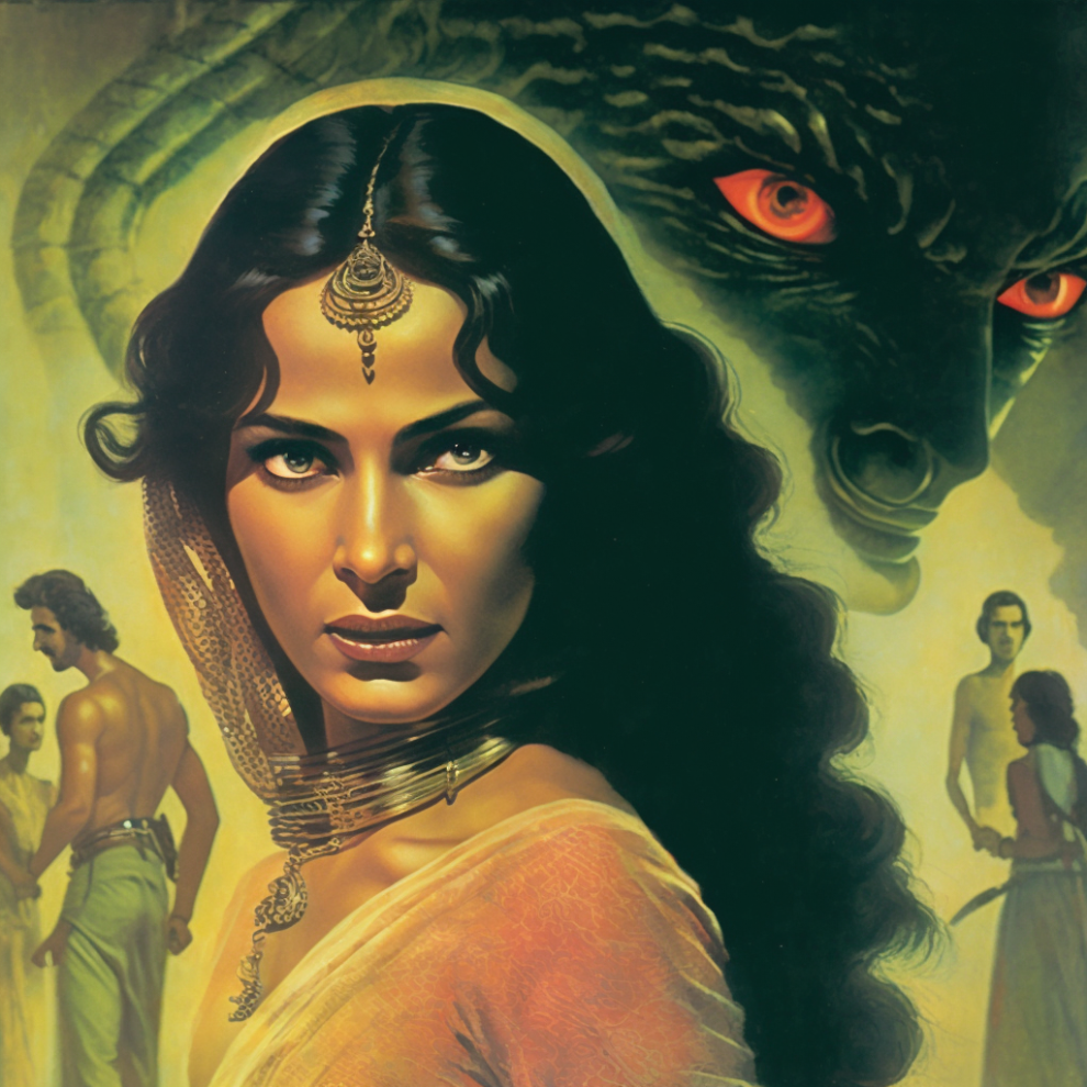 Baroosh_Urdu_sci-fi_book_cover_from_the_70s_Naagin_woman_with_s_28655e5c-4d2f-4669-b005-a1cebb41836e.png