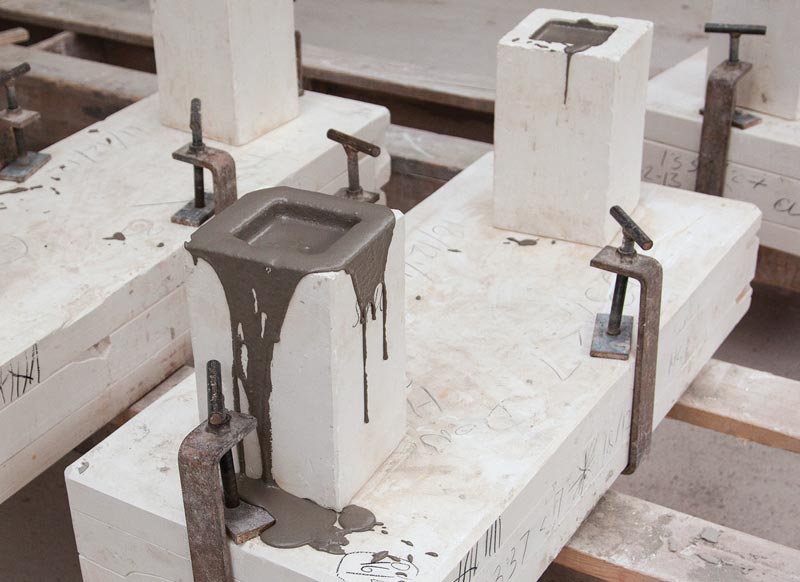 Slip casting.