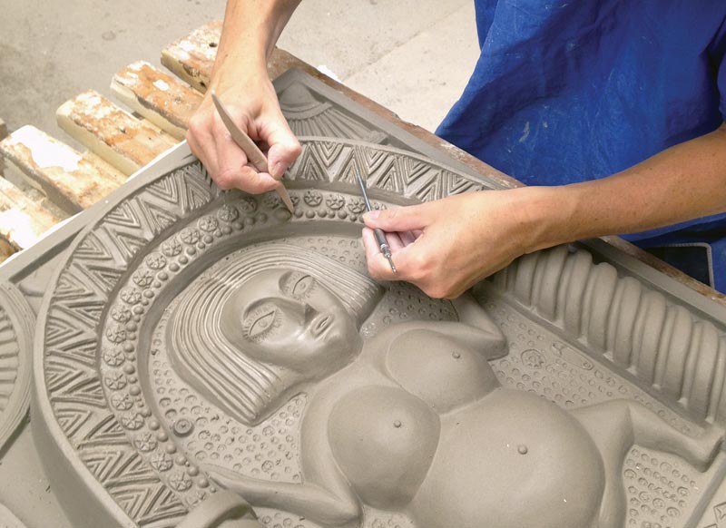 Hand finishing.