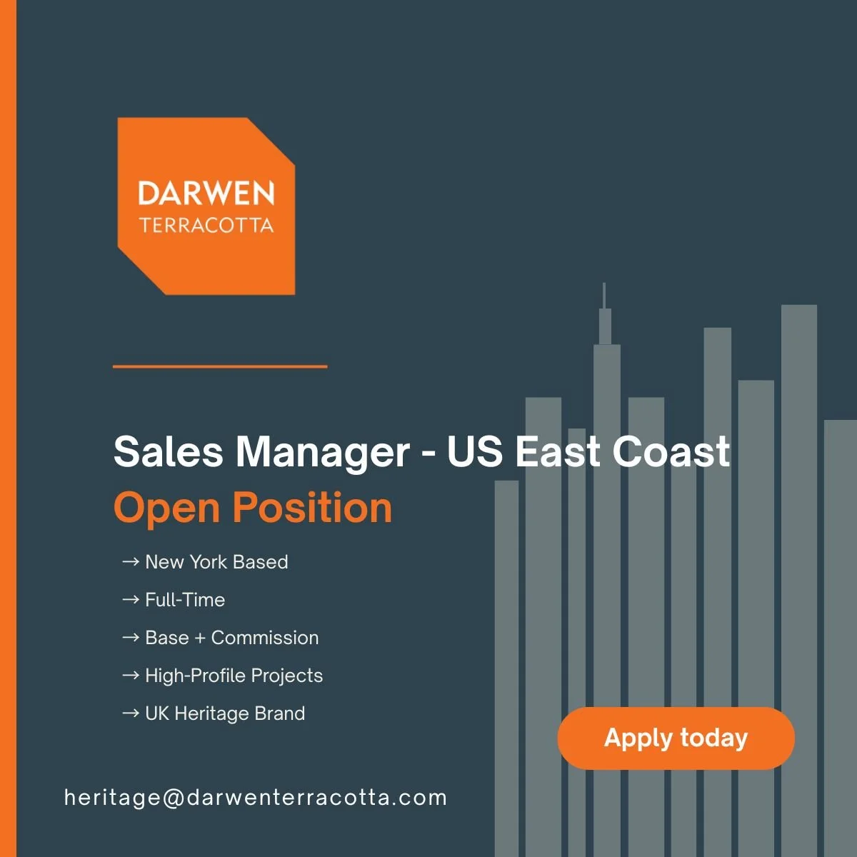we’re expanding in US East coast - and we’re looking for the right person to lead it 