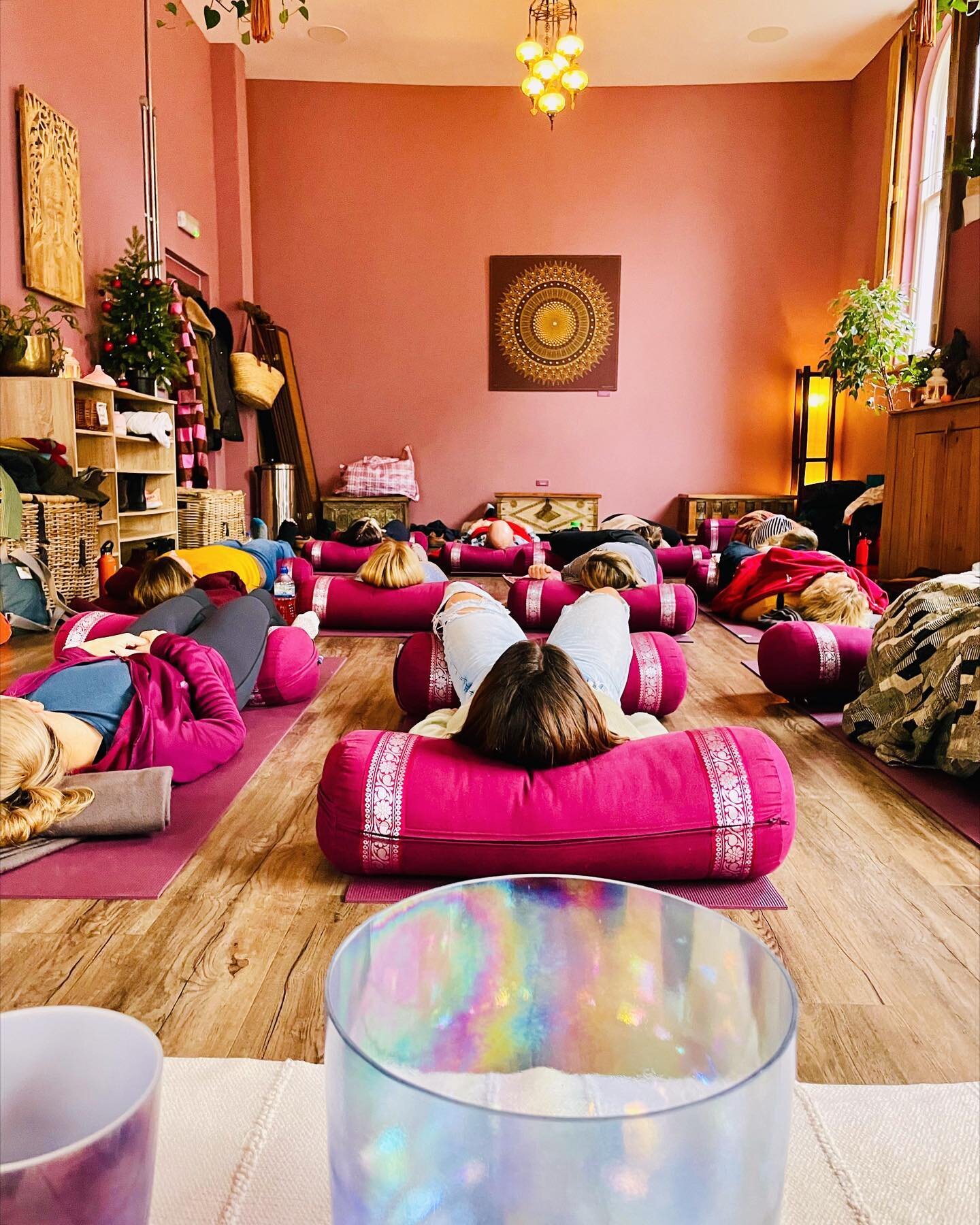 Such a delight to share space with resting humans! Thank you to everyone who joined our Winter Solstice sound bath today, our last event of the year 💖 I&rsquo;m so grateful for this work, the peace we co-create in these spaces, and for the absolutel