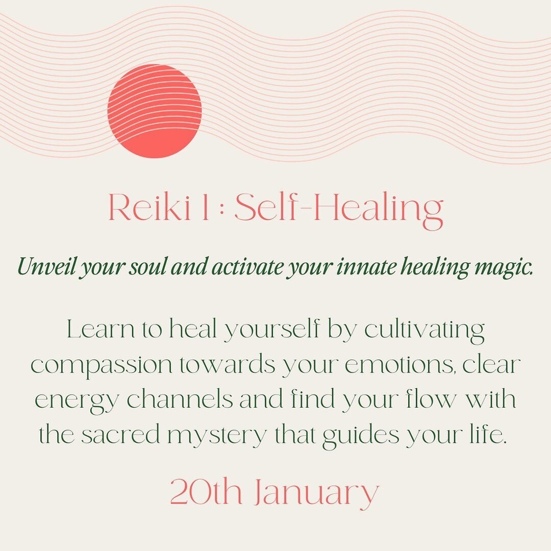 Hello lovely one! We have three places left for our first Reiki course of the year, happening next Saturday 💚
⠀⠀⠀⠀⠀⠀⠀⠀⠀
Our Reiki 1 course is an initiation, activating your connection to the sacred energy of life. You&rsquo;ll learn how to heal your