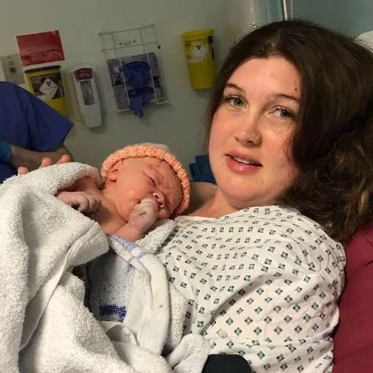 Birth stories -  Faye and baby Luna