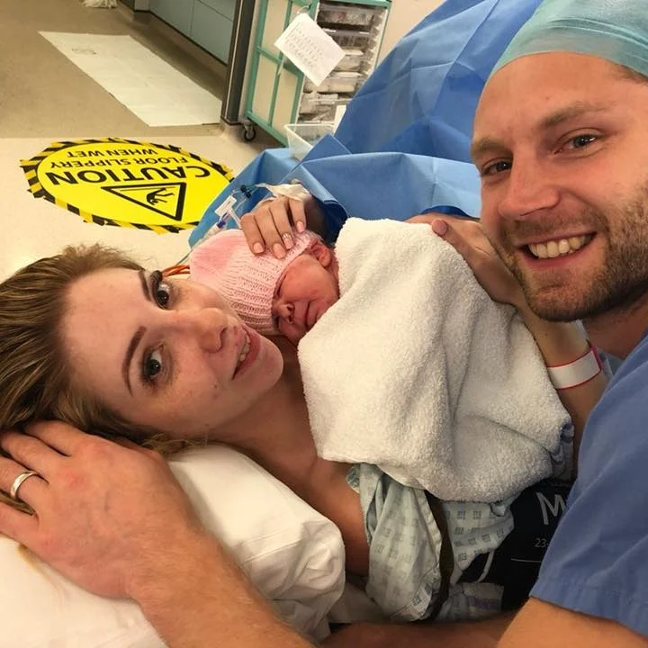 Birth story - Aimee and baby Aurora