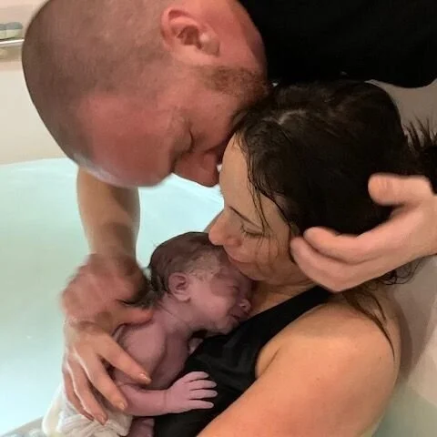Birth story - Laura and baby Minnie