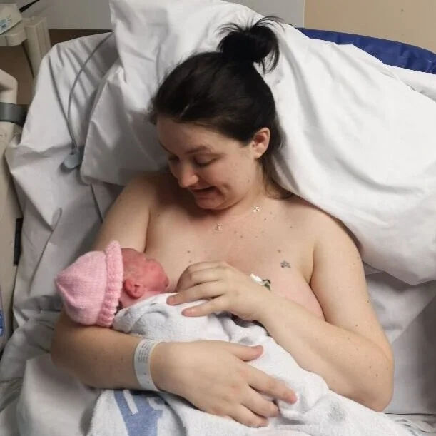 Birth story - Ashley and baby Nora
