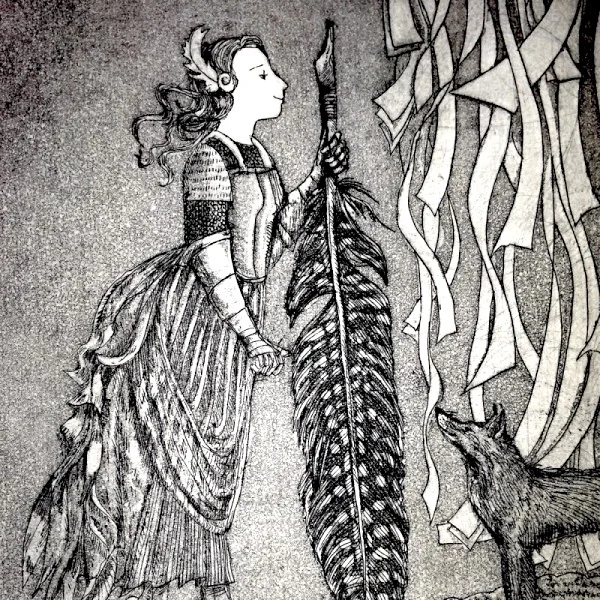 "Armed with her words"