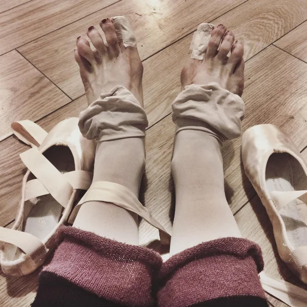 My feet after only 15 minutes of the Sugarplum Fairy variation!