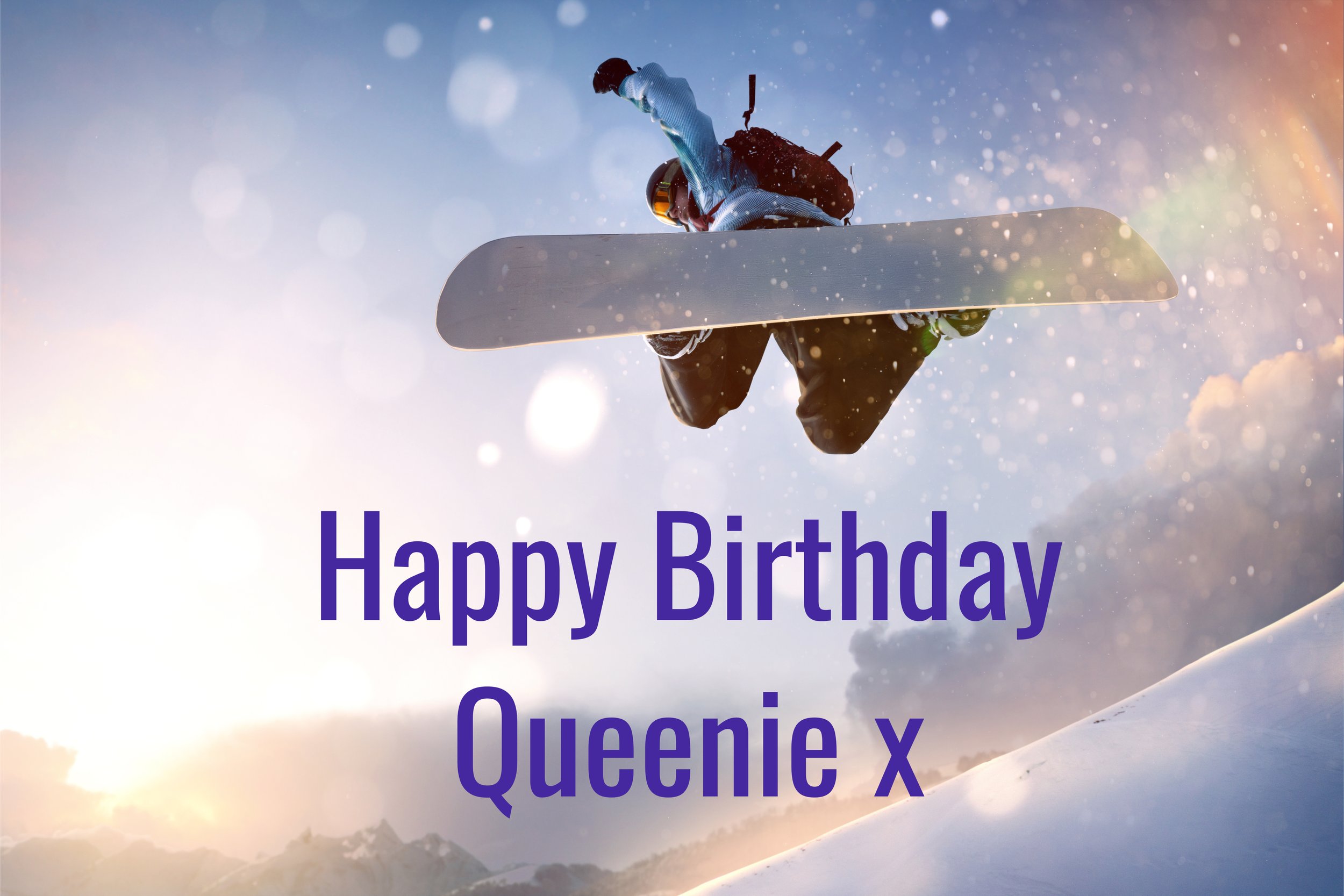 She'd rather be snowboarding...