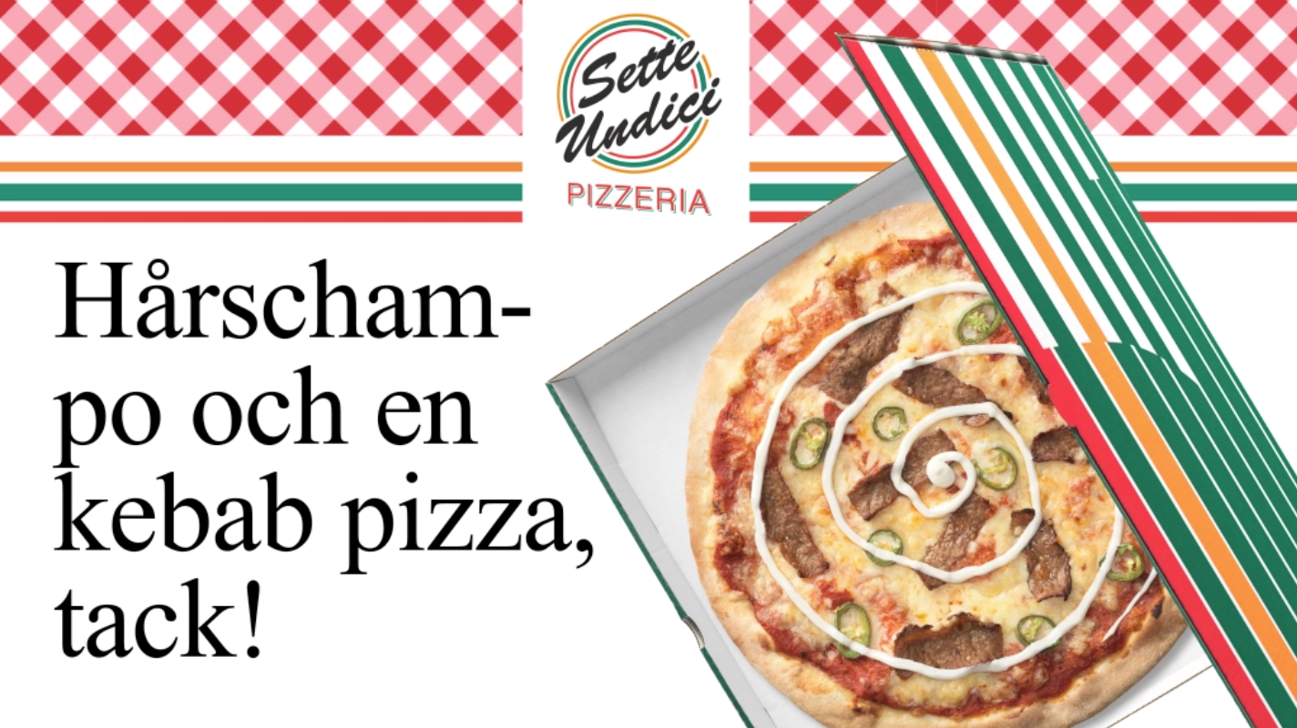7-Eleven blev tillfälligt Sette Undici – Sveriges största pizzeria
