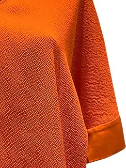EPOK-KAFTAN-CUFF-BLOUSE-HAMMERED-SILK-SUN-ORANGE-DETAIL (Copy)