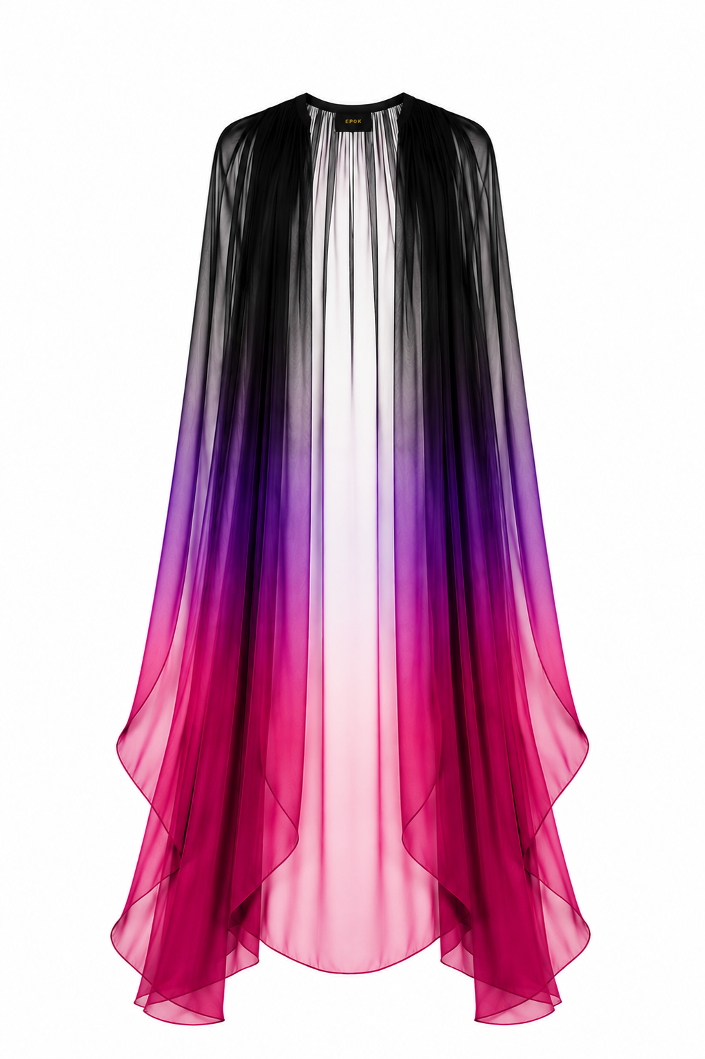 EPOK_ORCHID_SILK CHIFFON_OMBRE_CAPE_BLACK_MULTI .png (Copy)