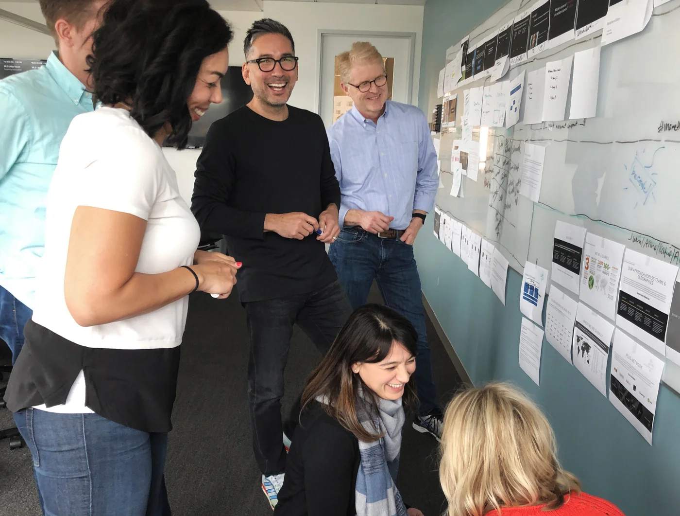Ray Page with his team at WE Communications. (Photo: WE Communications)