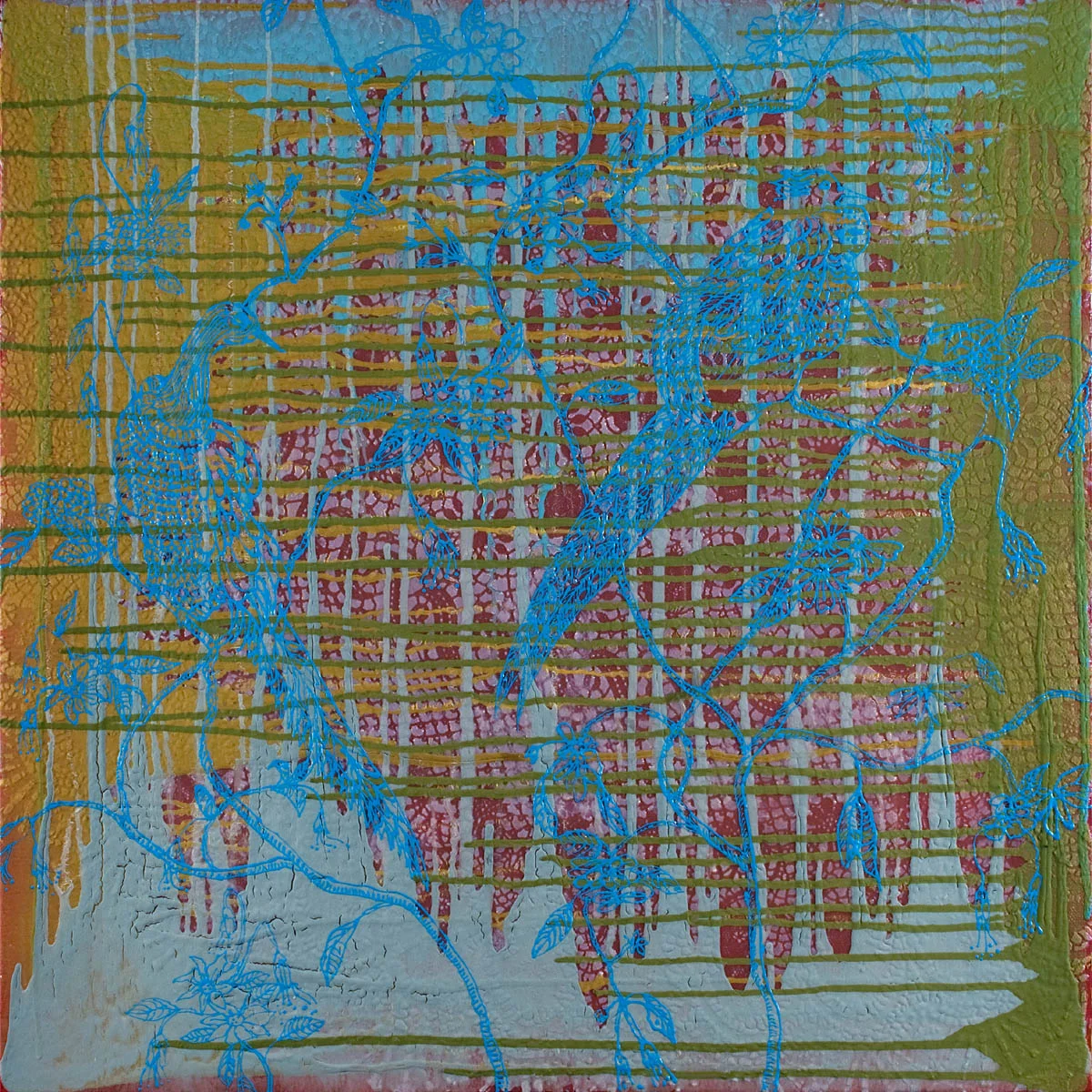 Two Birds of a Feather 36" x 36"