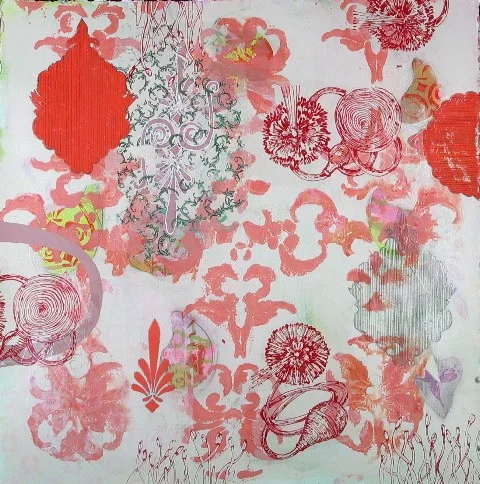 Squirt Flower 30" x 30"