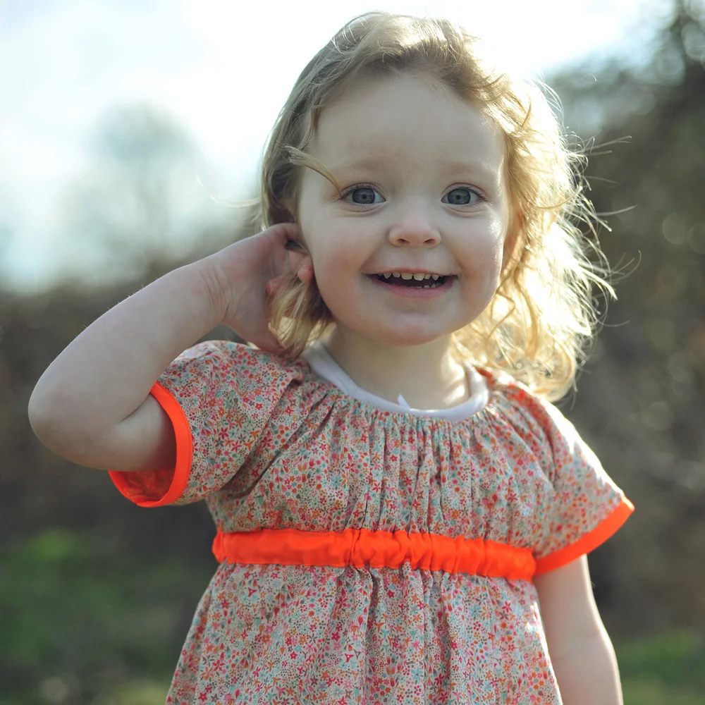 open lace back dress Youth Moxie Dress | Texas Orange & White