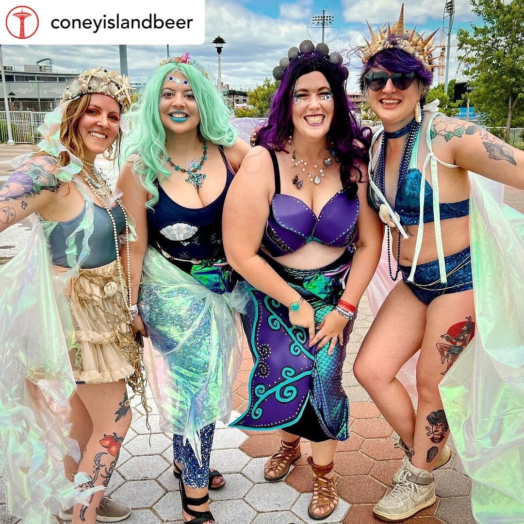 Excited for the @mermaidparade tomorrow! 

Be sure to look out for us on the @coneyislandbeer float! 

#mermaidparade #mermaidparade2023 
#mermaidsofinstagram #coneyisland