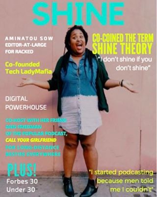 @aminatuo Shines!  She coined the phrase #shinetheory along with her best girlfriend @annfriedman.  They are also founders and co-host the popular podcast @callyrgf for long-distance besties everywhere.  You can read more about Animatou Sow on shinep