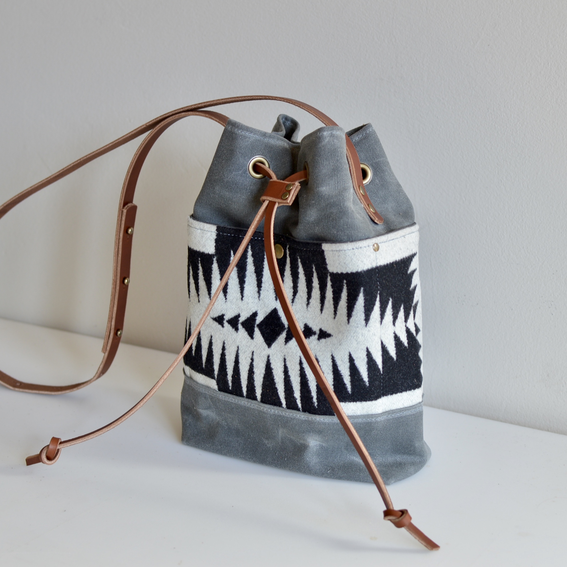 Western Bound Goods Pendleton Bucket Bag
