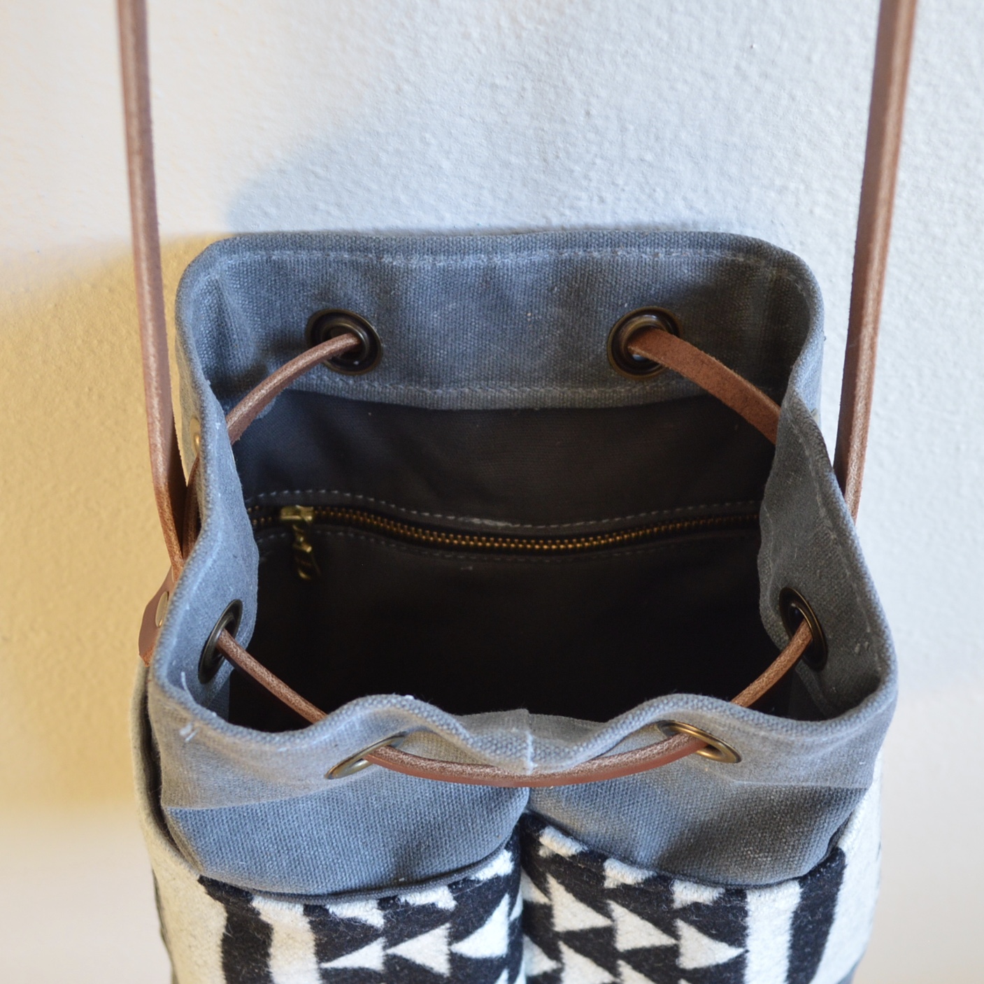 Western Bound Goods Pendleton Bucket Bag