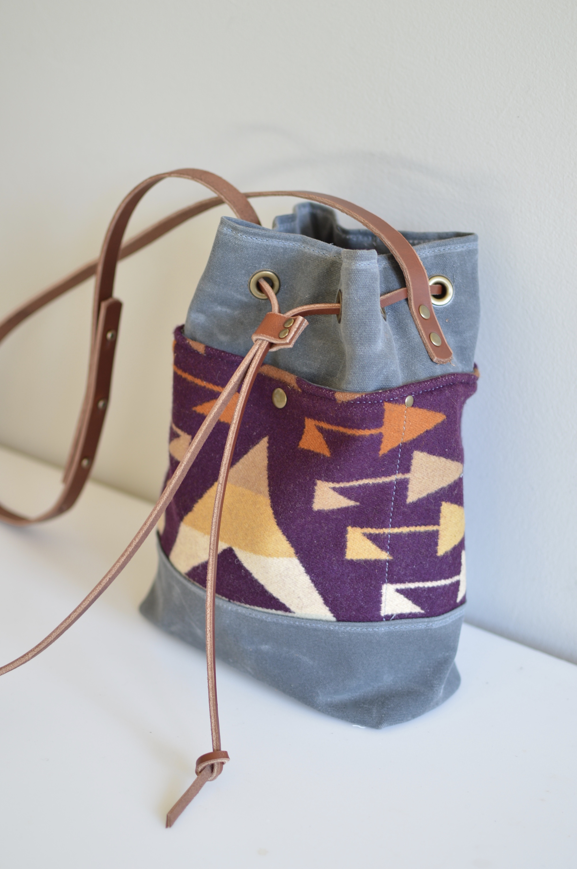 Western Bound Goods Pendleton Bucket Bag
