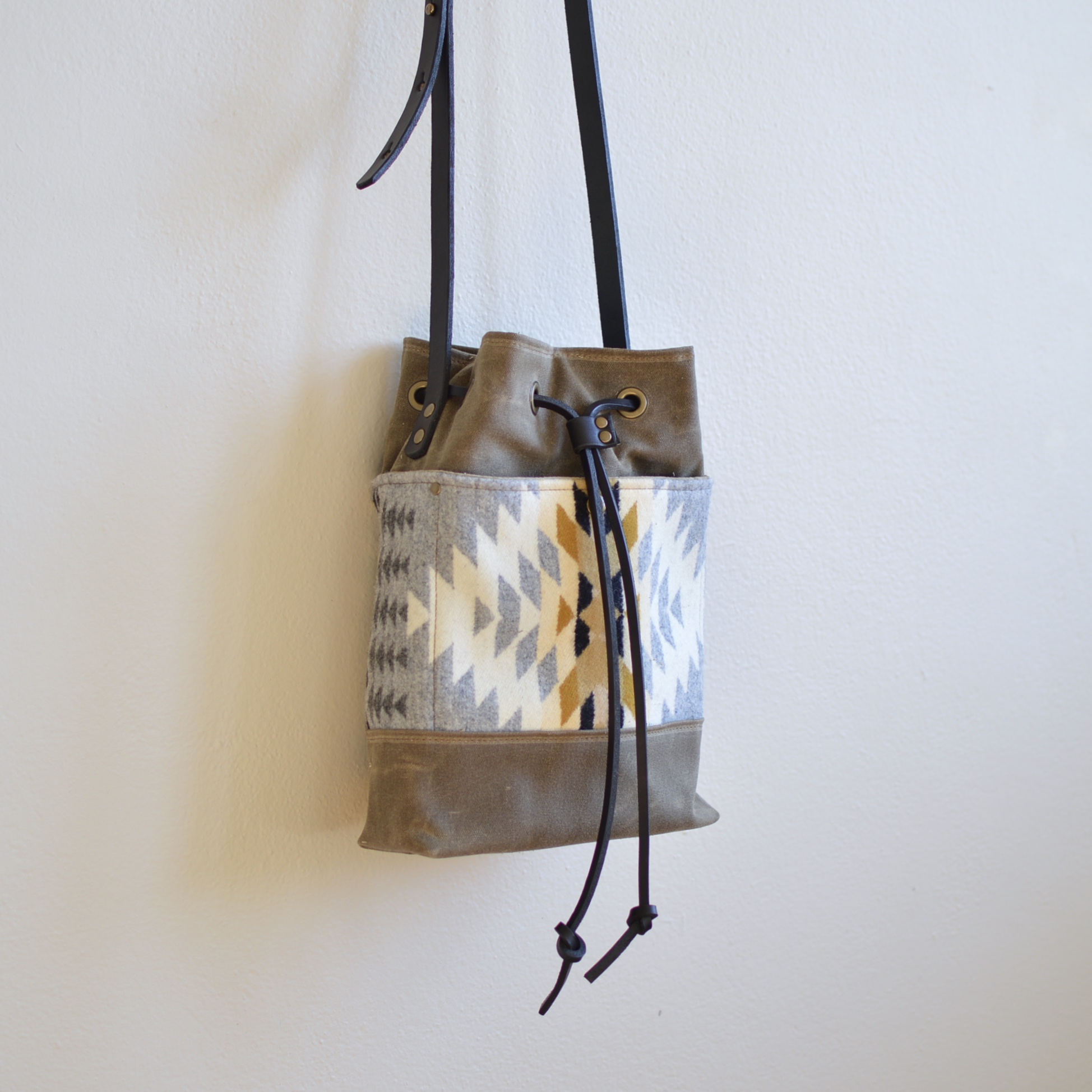 Western Bound Goods Pendleton Bucket Bag