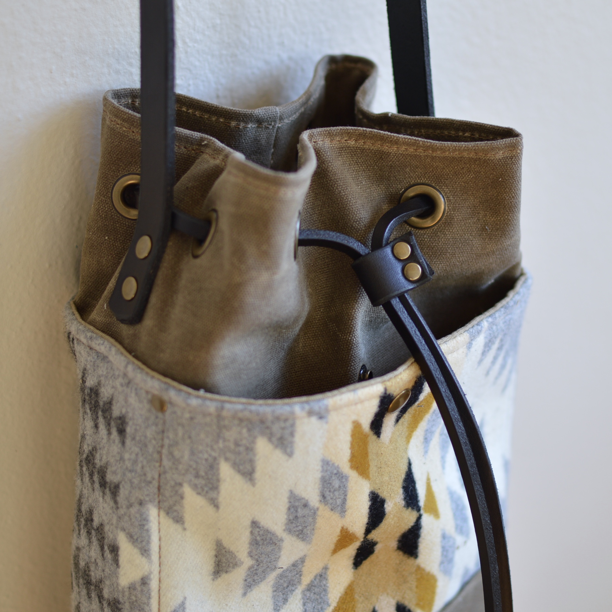Western Bound Goods Pendleton Bucket Bag