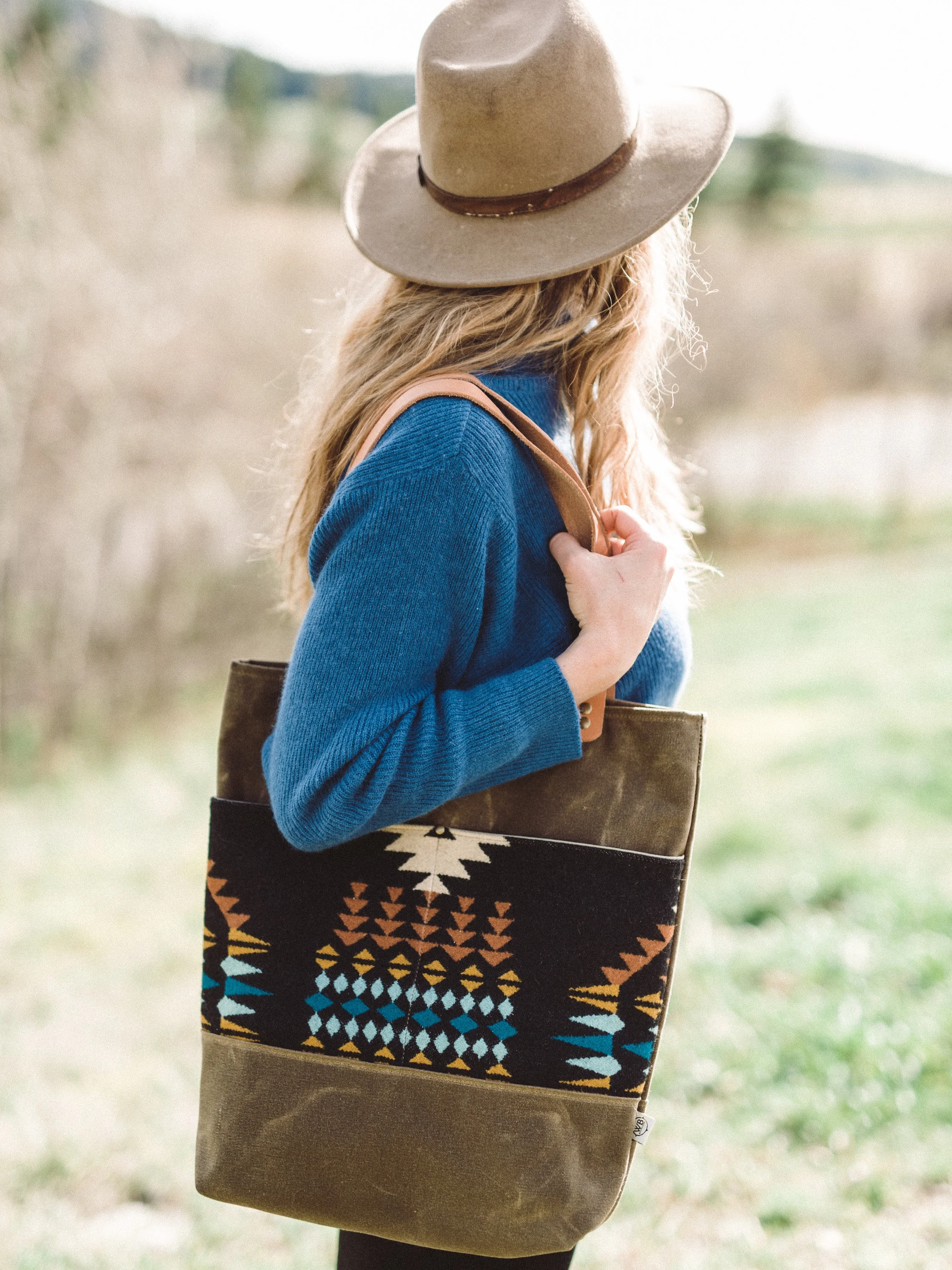 Copy of Western Bound Goods Waxed Canvas Tote Bag