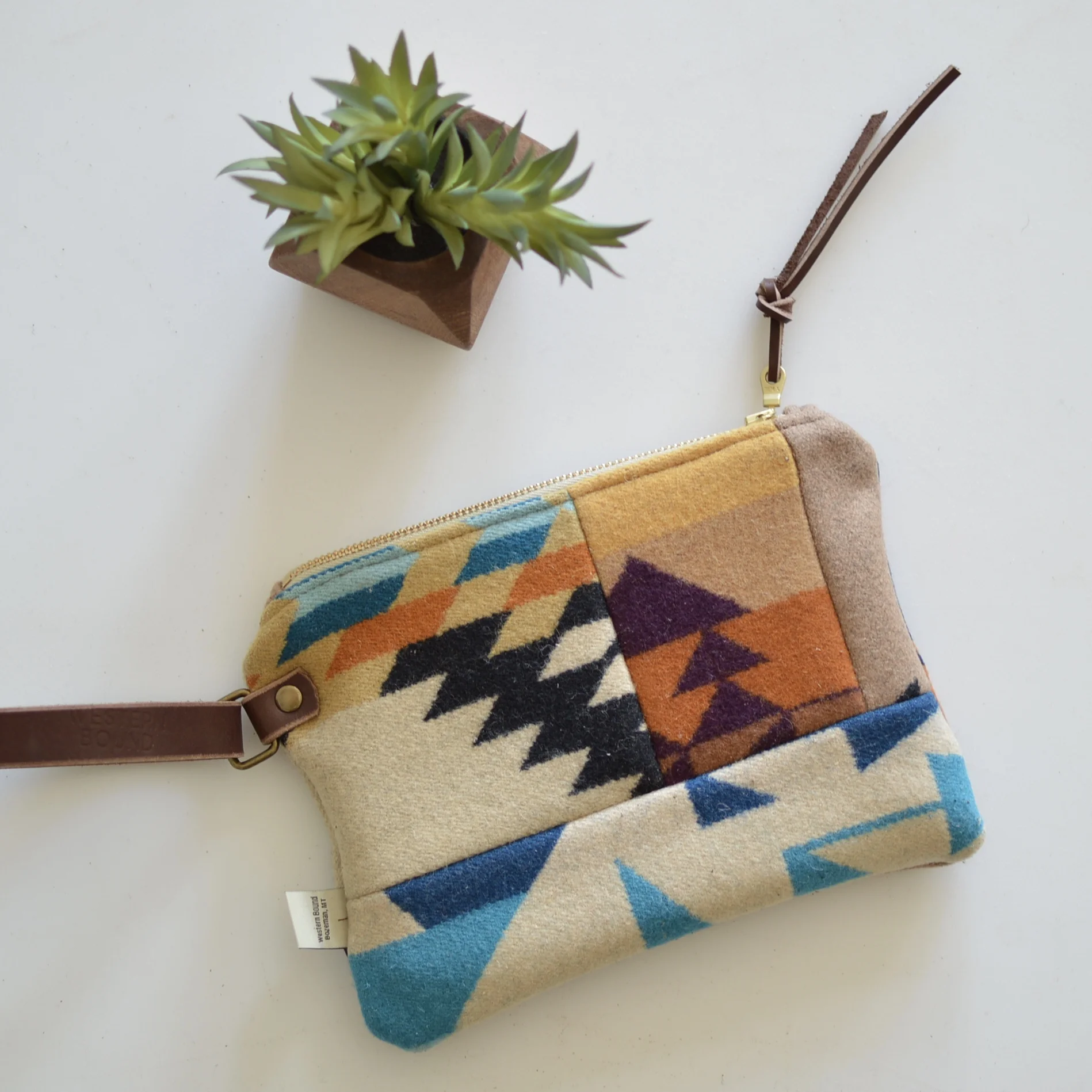 Western Bound Goods Pendleton Wristlet