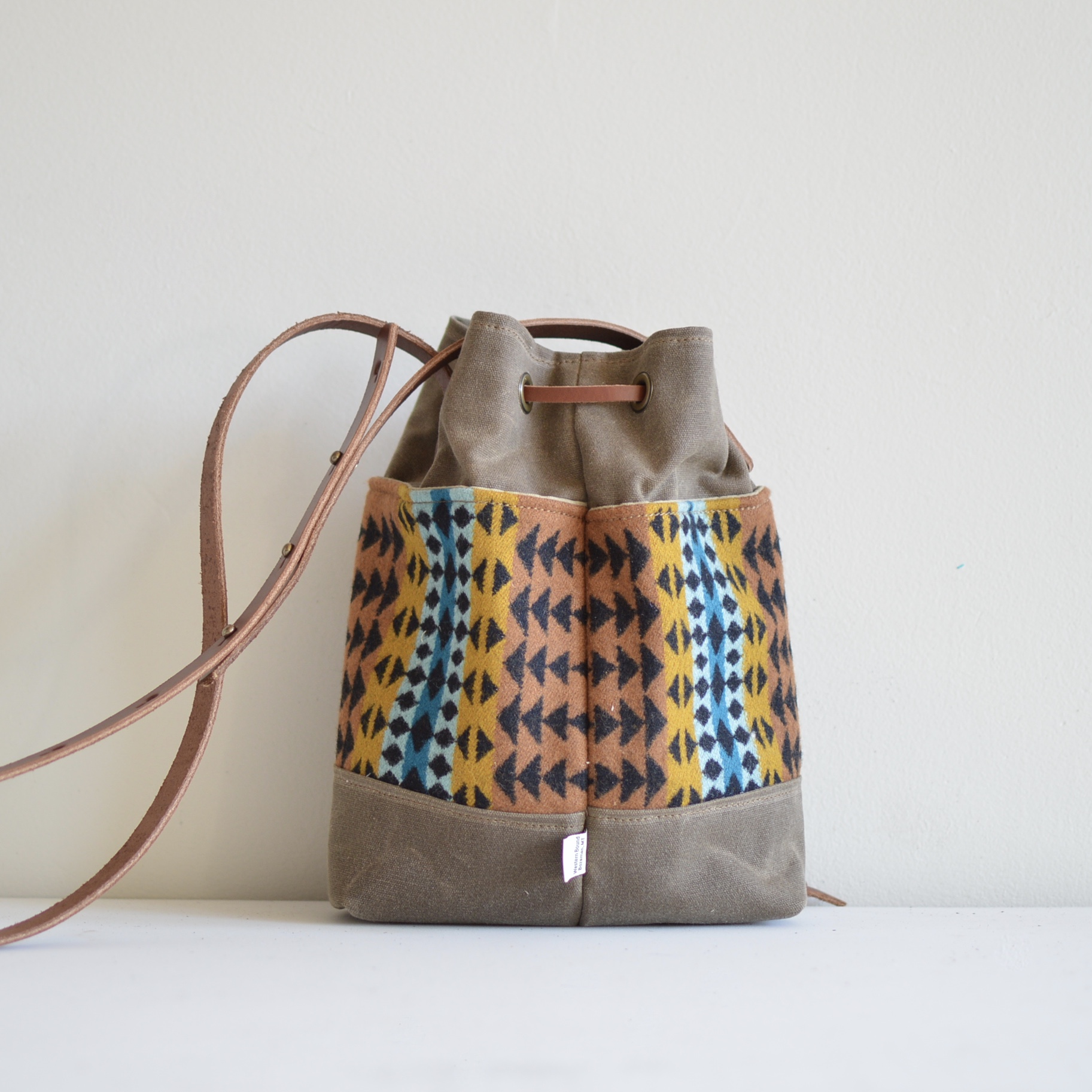 Western Bound Goods Bucket Bag