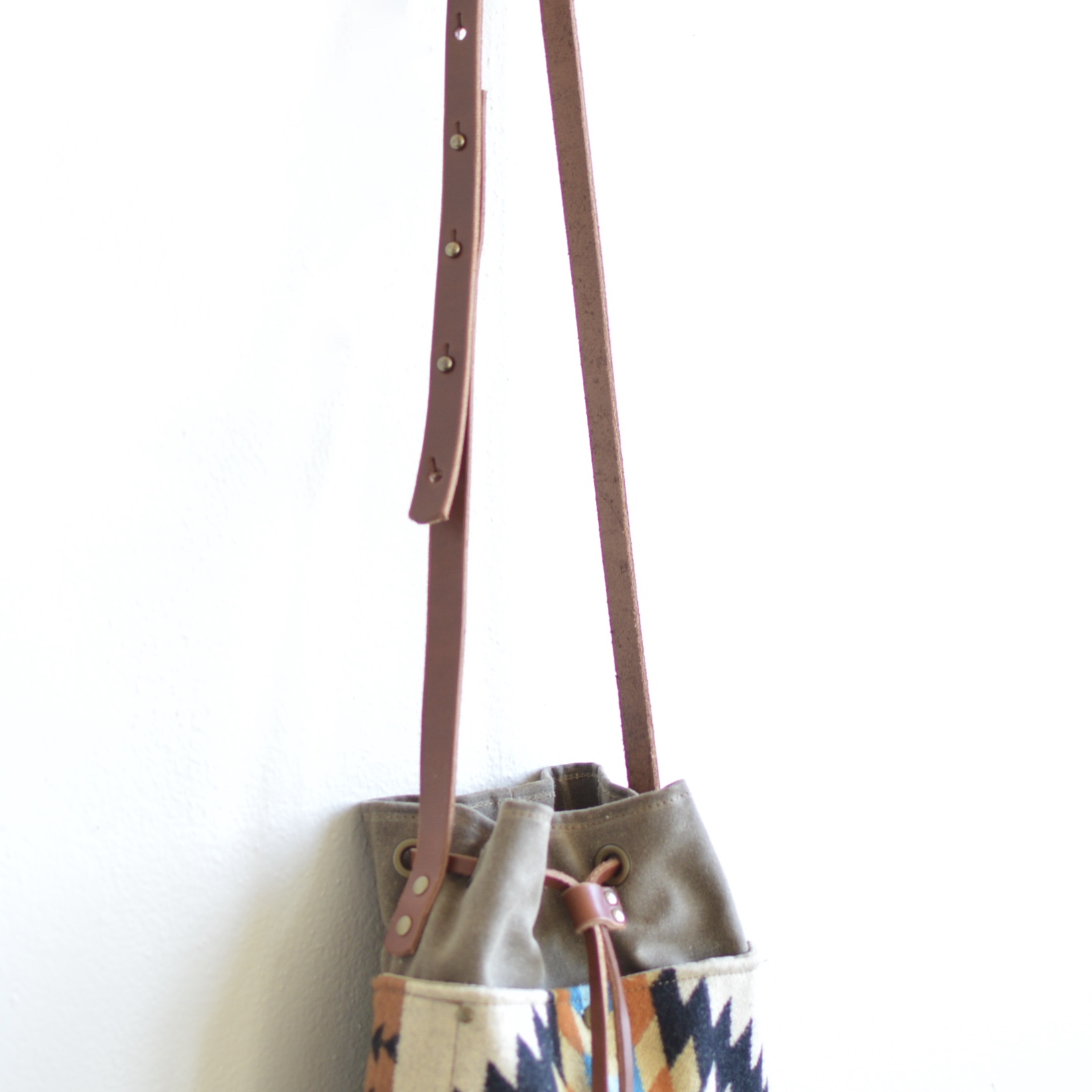 Western Bound Goods Bucket Bag