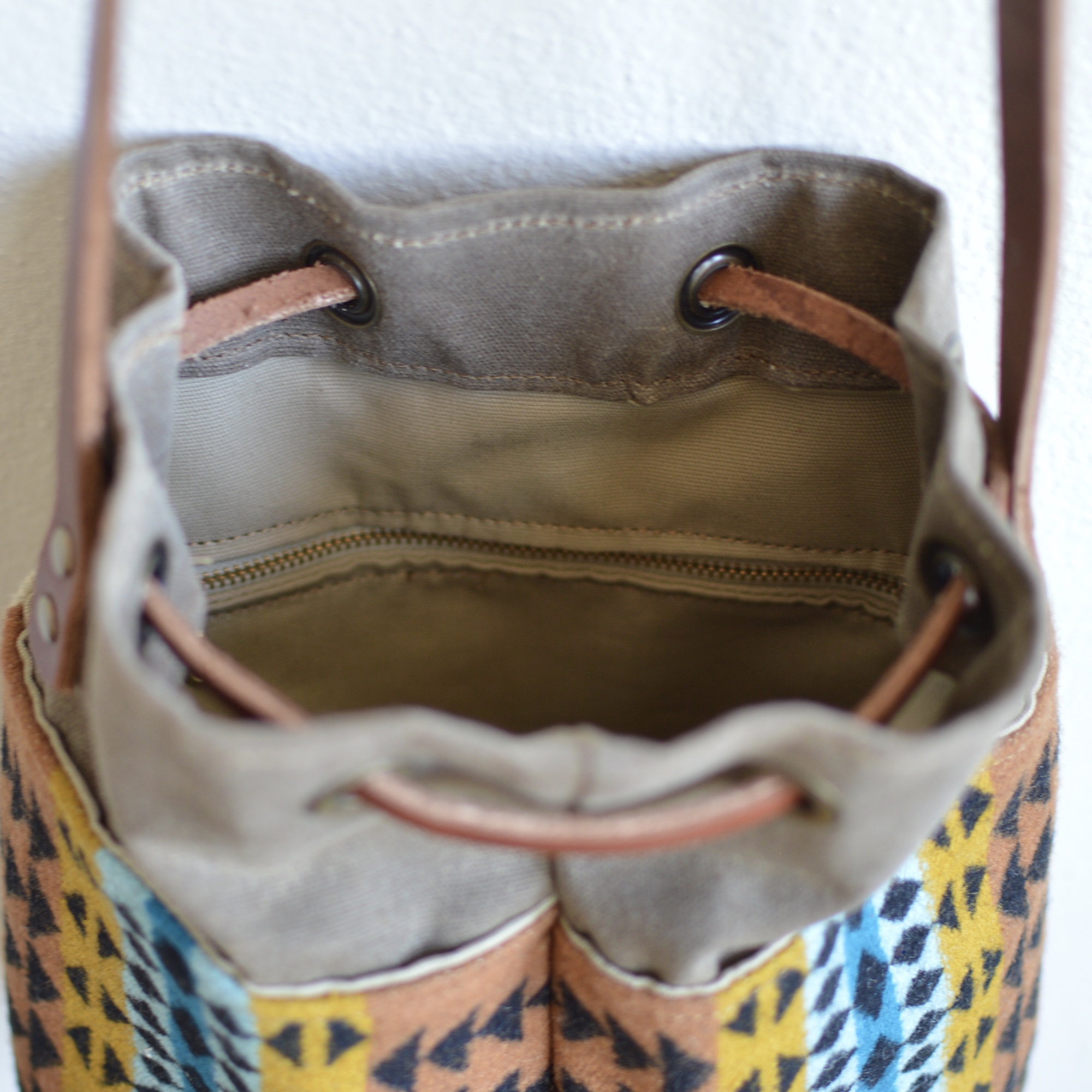 Western Bound Goods Bucket Bag