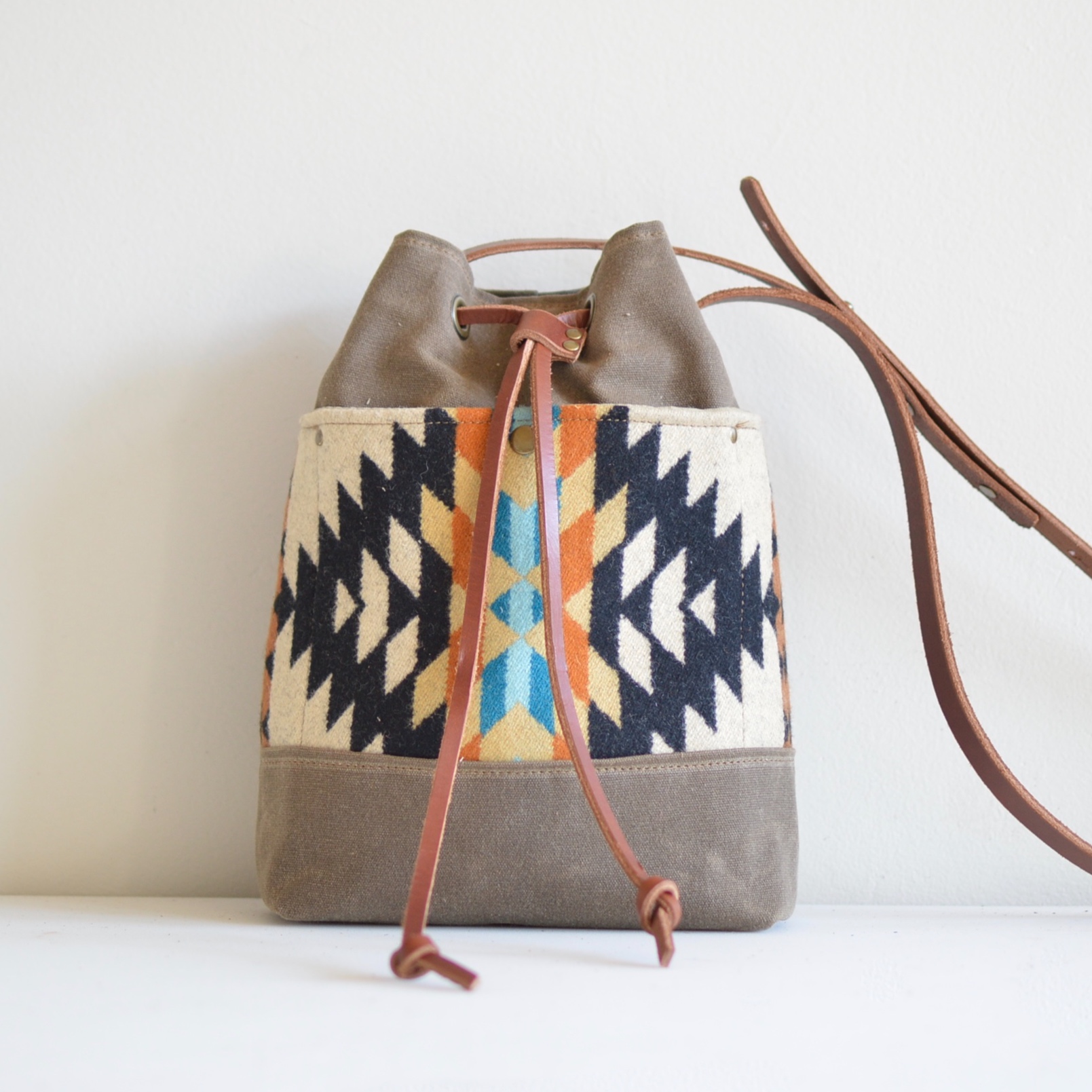 Western Bound Goods Bucket Bag