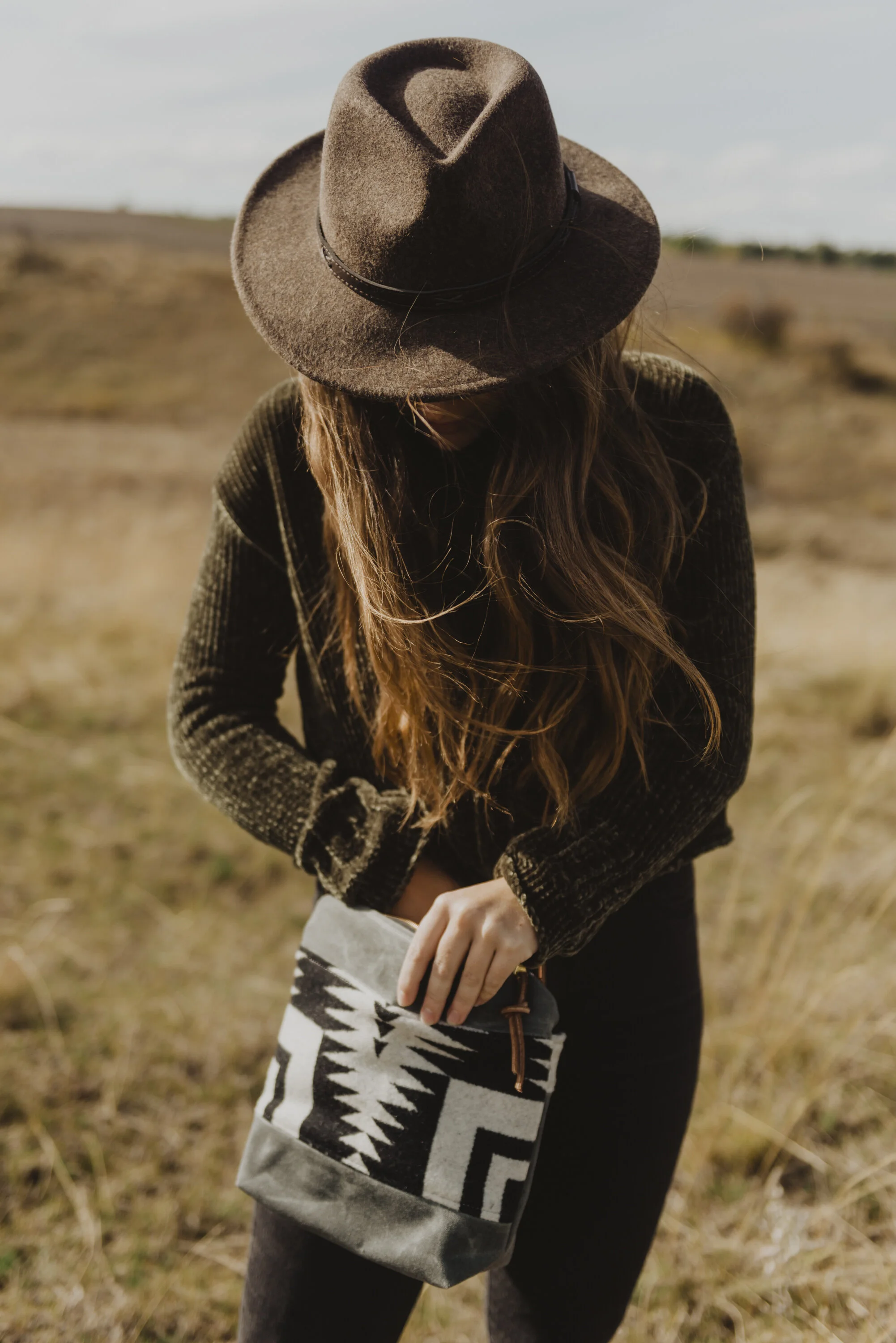 Western Bound Goods Mini Zipper Purse