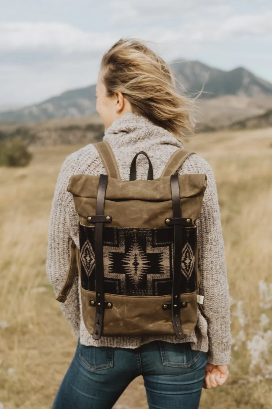 Western Bound Goods Waxed Canvas Backpack