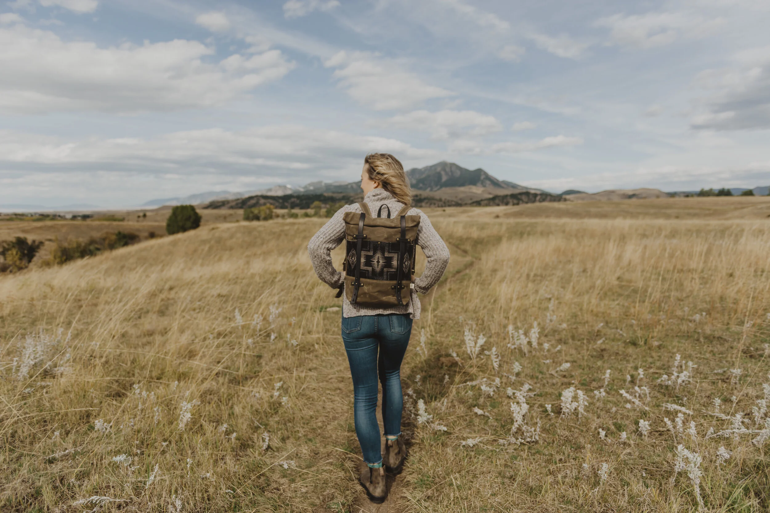 Western Bound Goods Waxed Canvas Backpack