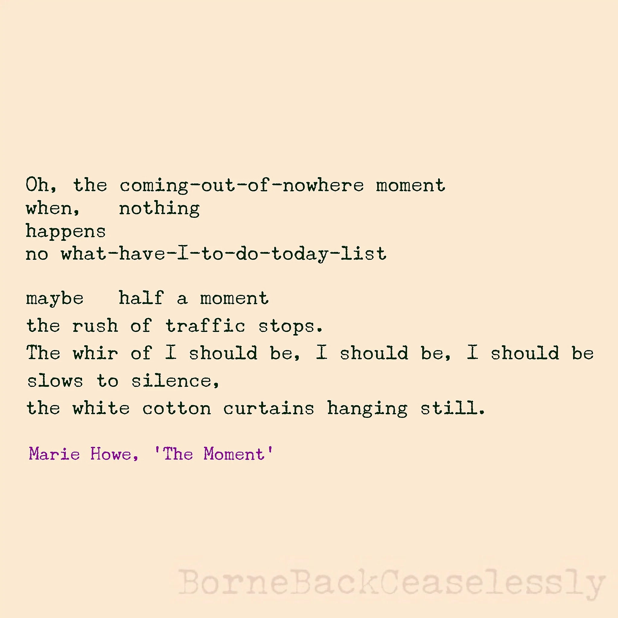 The power of poetry.