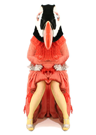 ‘Artist as a Puffin’, C-print on alu dibond 2006