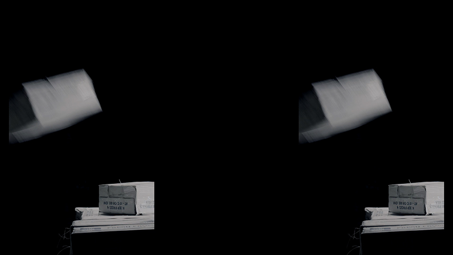 3 synchronized stills from Labour Move . DOP: Dennis Helm