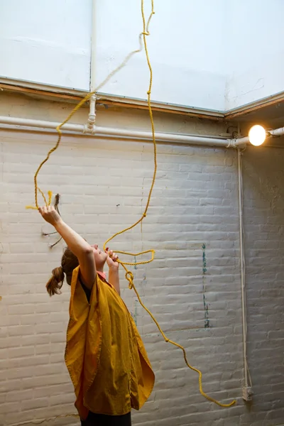 Audience performance. Keep Frozen part one @ De-Construkt, NY. Photo: Hulda Rós Gudnadóttir