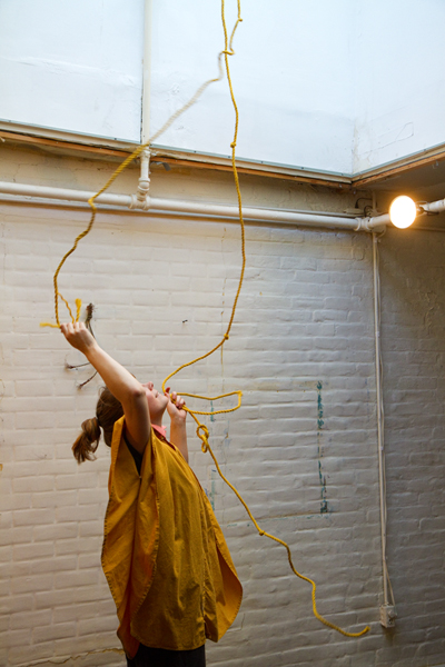 Audience performance. Keep Frozen part one @ De-Construkt, NY. Photo: Hulda Rós Gudnadóttir