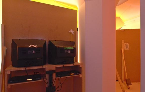 Entrance view to installation space.