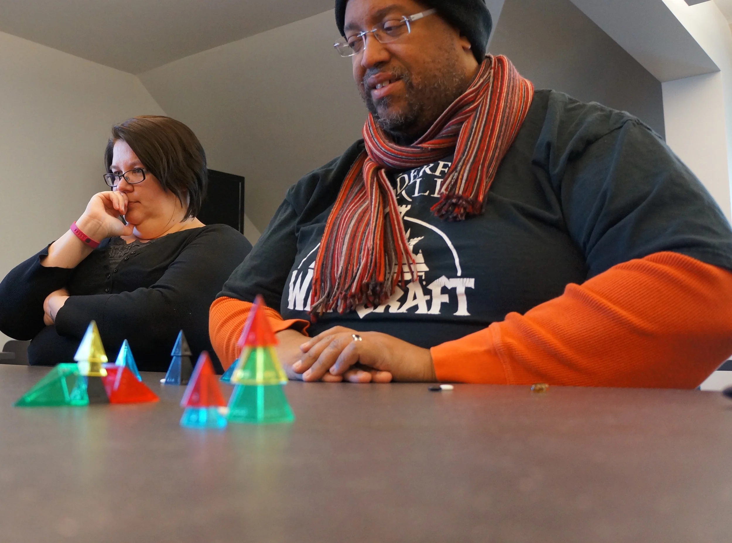 Looney Pyramids , the tool of critical thinking and scientific reasoning in Zendo.