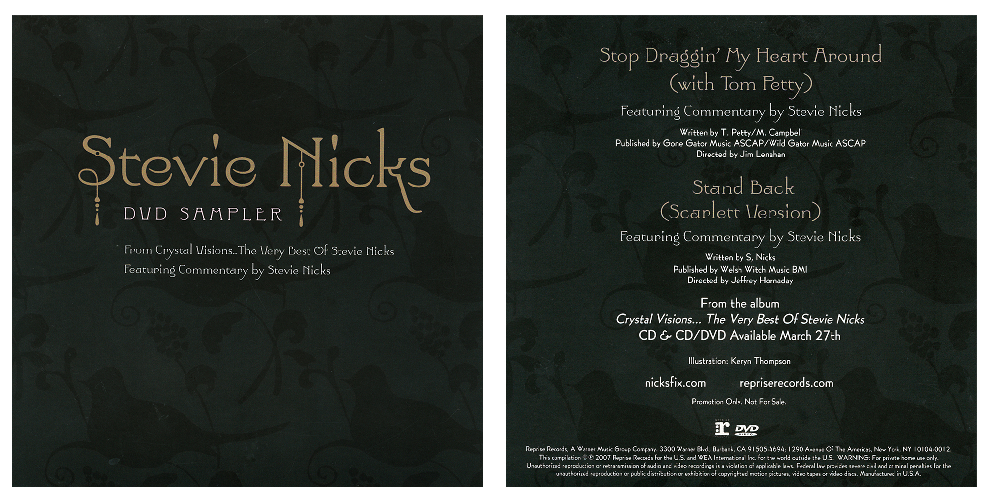 STEVIE NICKS DVD SAMPLER, 2007