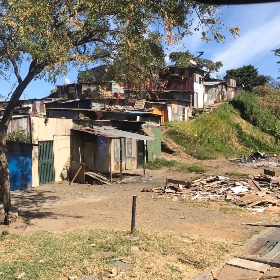 A view from the edge of one of the communities we visited