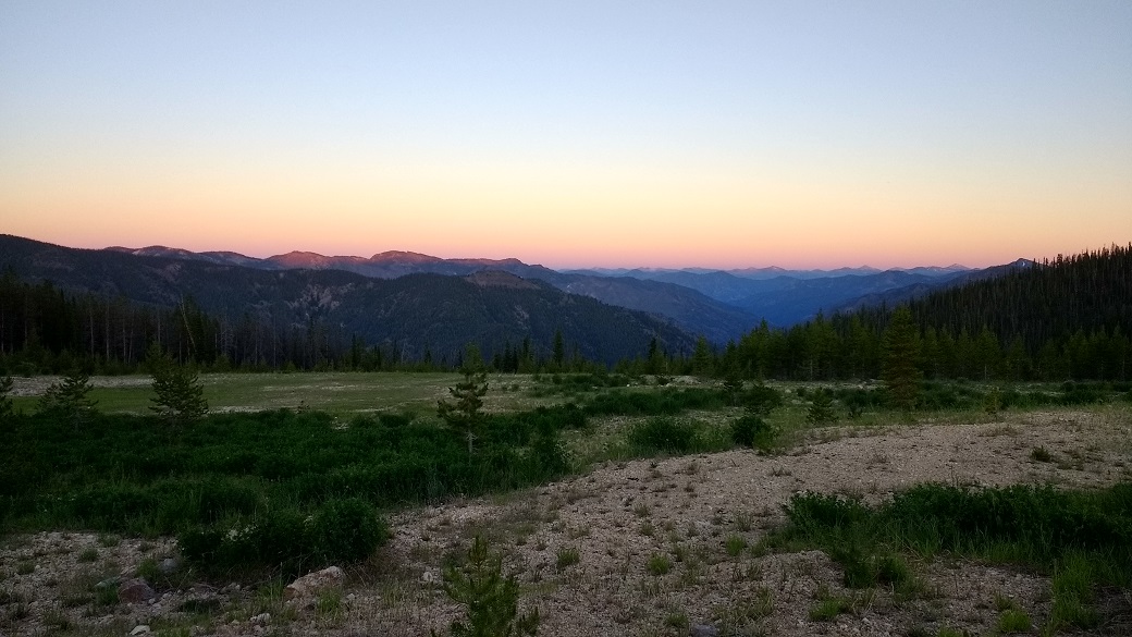 Sunset from camp - day 1