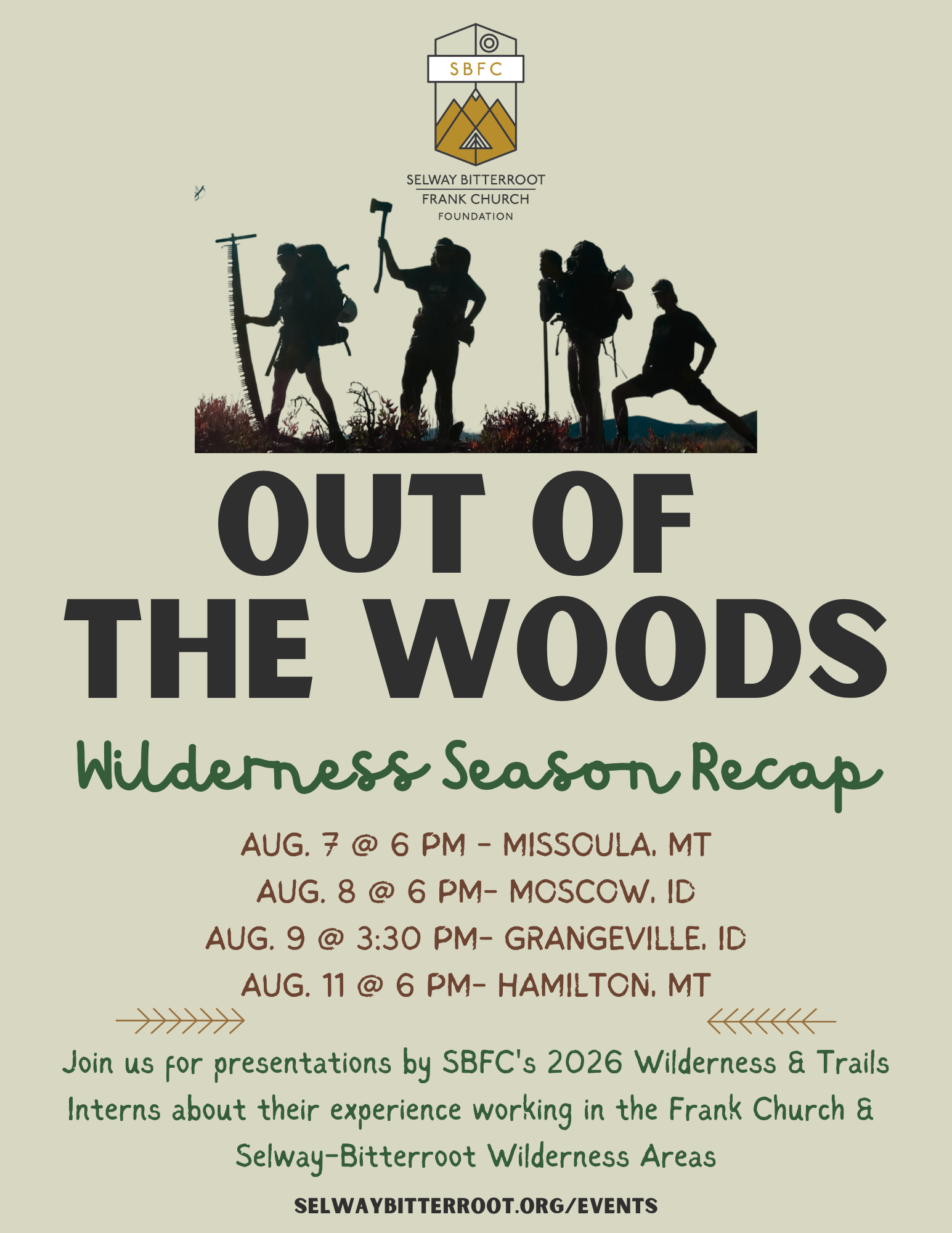 Missoula: Out of the Woods Presentations