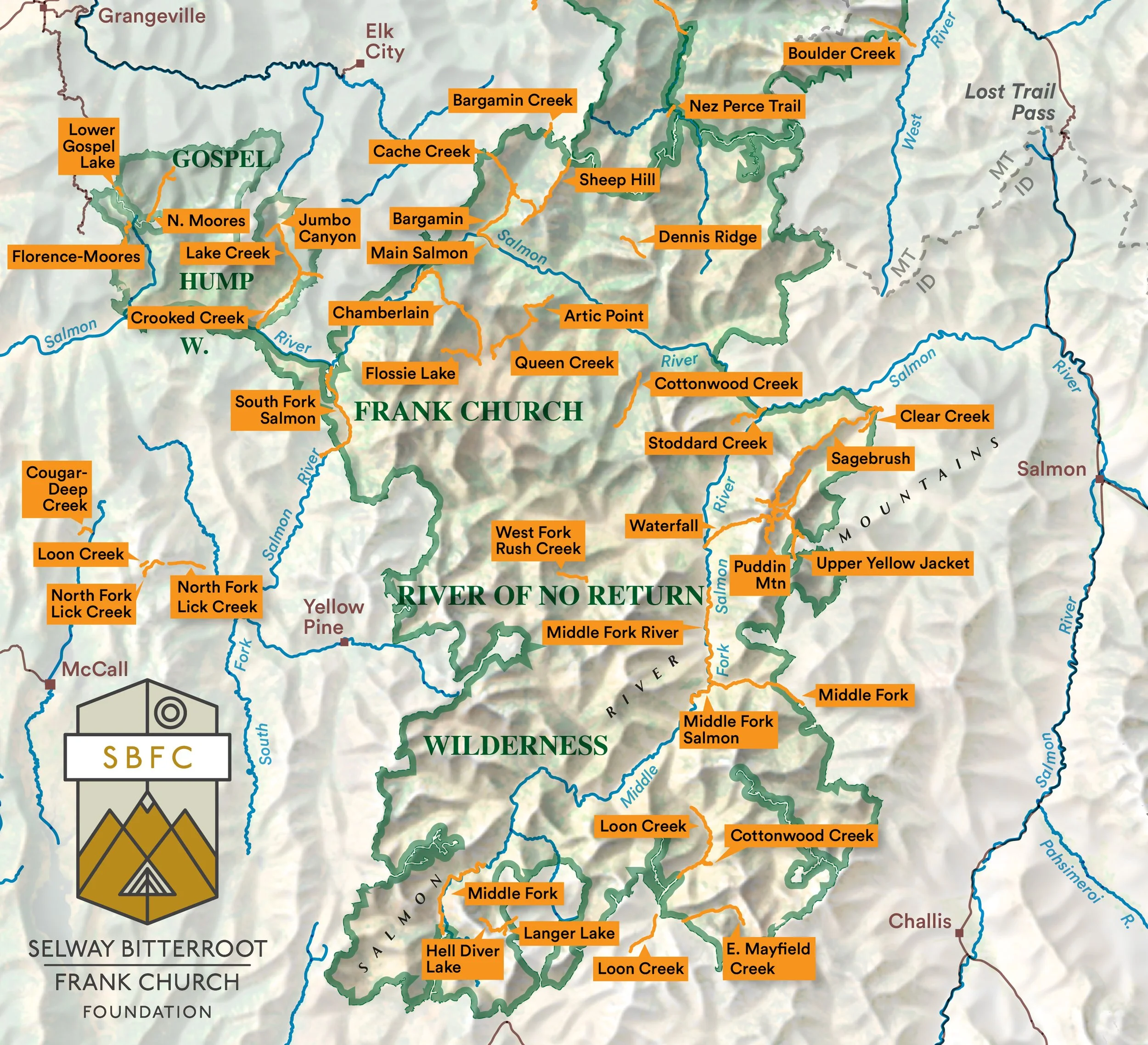 2026 Frank Church Work Map