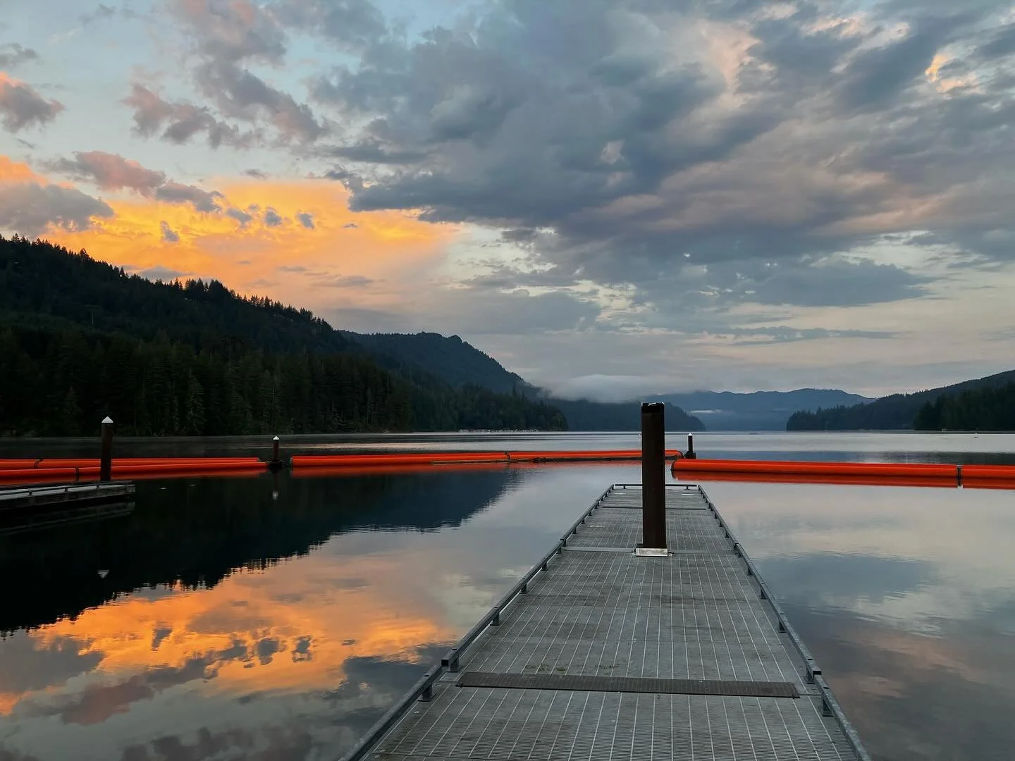 Saw every version of Lake Merwin this weekend! 🛶🏕️⛈️⛅️☀️